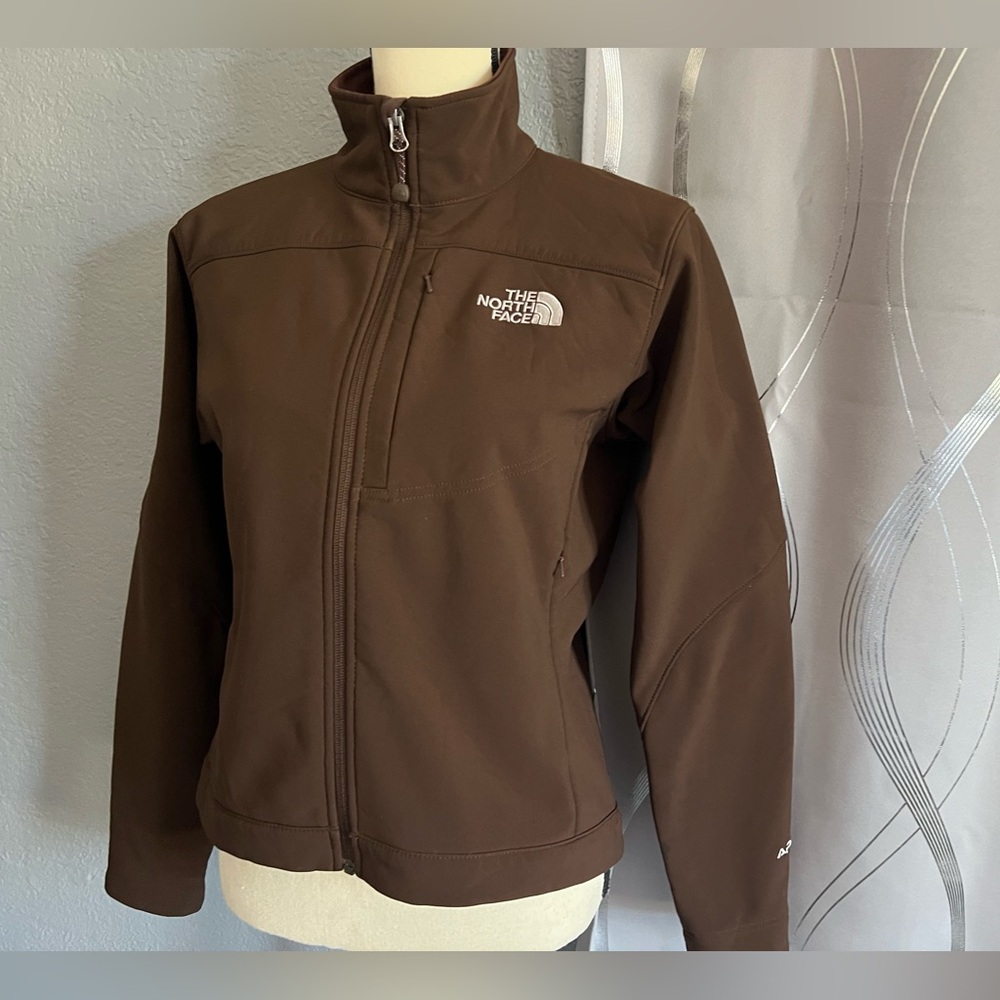 2 The North Face Women's Dark Brown and white color Jacket